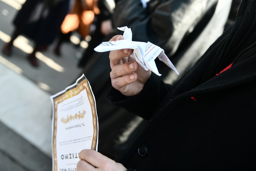 Καλλιτέχνες διαμαρτυρία κέντρο Αθήνας