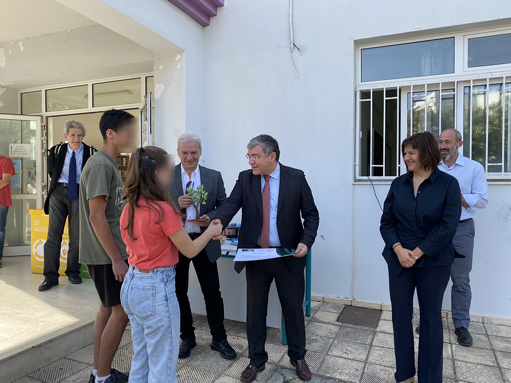 Στο ΓΕΛ Αλικαρνασού ο Δήμαρχος Ηρακλείου και ο ΓΓ του Υπουργείου Περιβάλλοντος & Ενέργειας για την ανακύκλωση