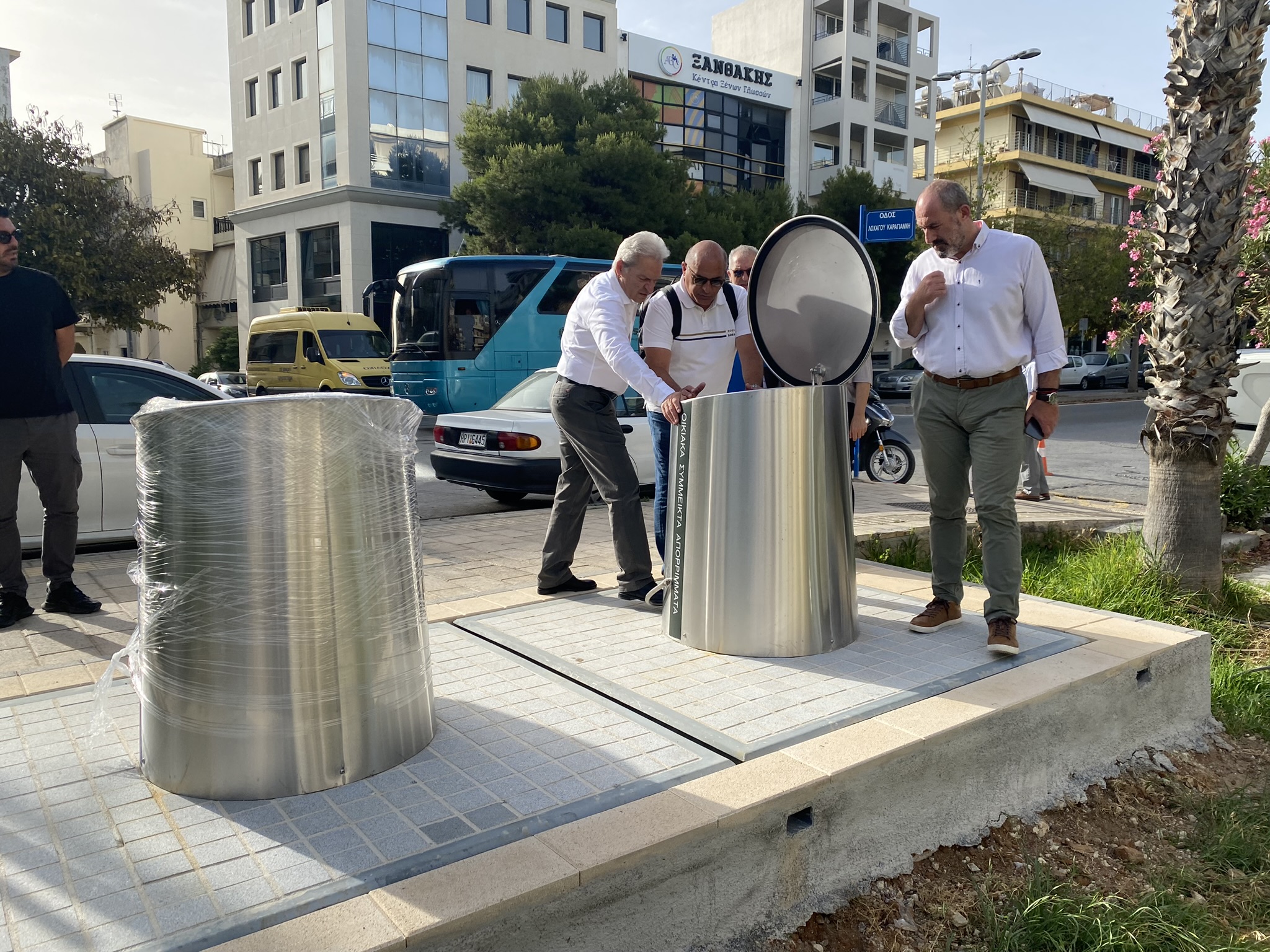 καλοκαιρινός υπόγειοι κάδοι Ηράκλειο