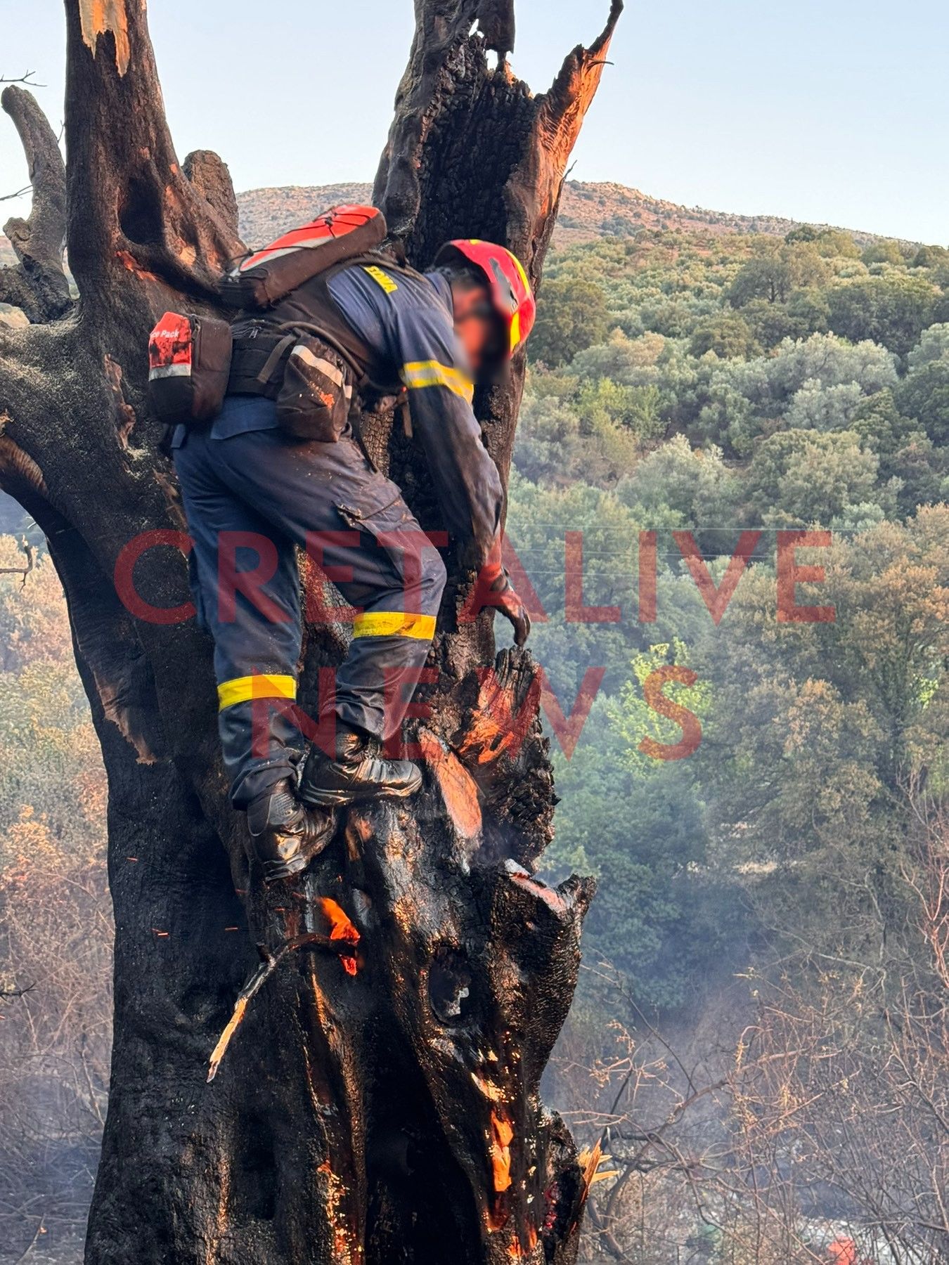 Κατωφύγι Βιάννος Ηράκλειο Πυρκαγιά Πυροσβεστική