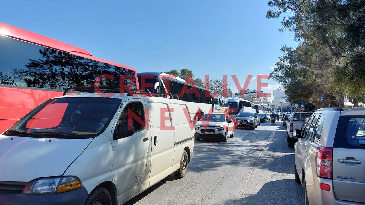 πορεία διαμαρτυρίας λεωφορείων ηράκλειο