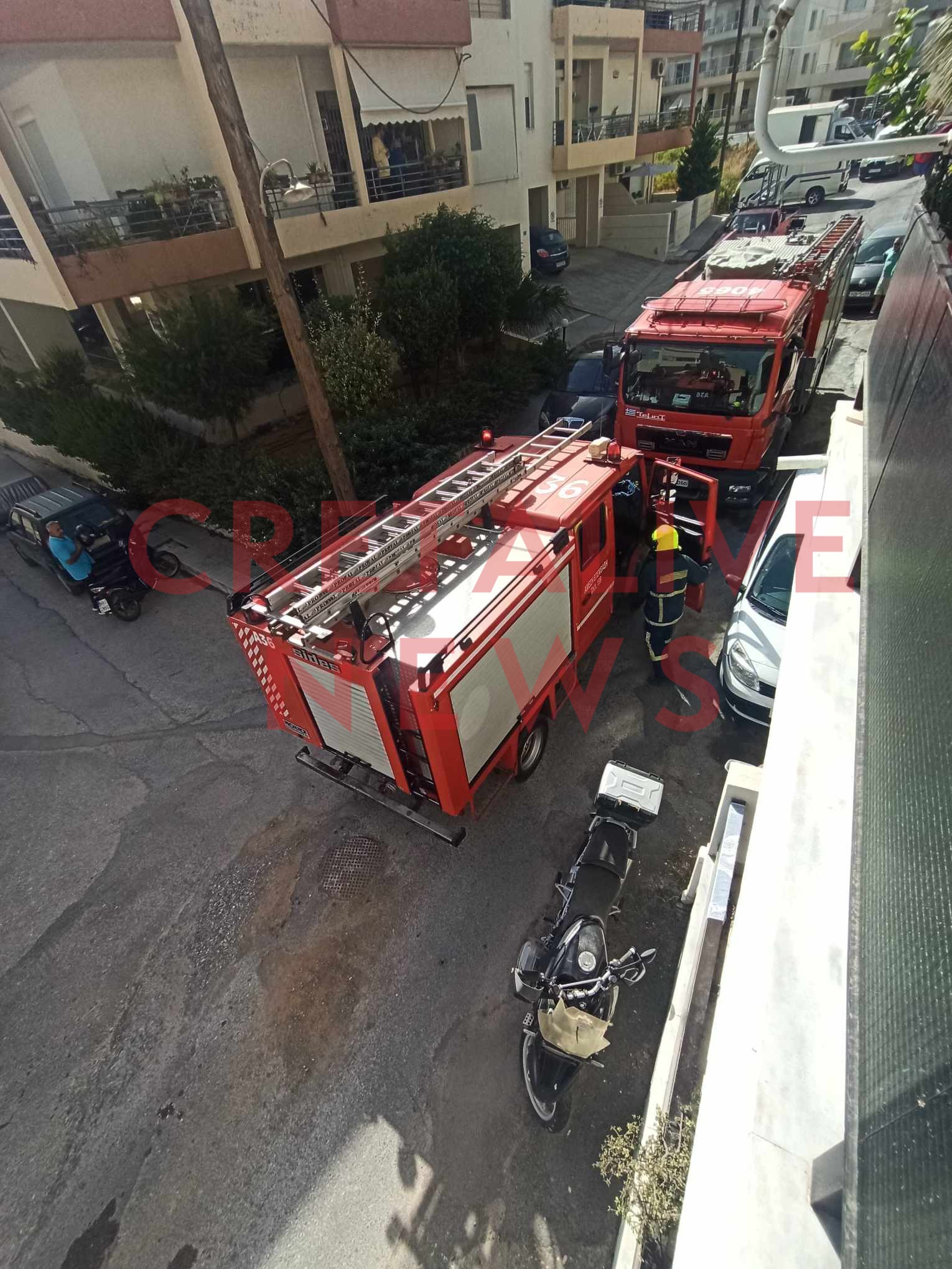 Μεσαμπελιές Πυροσβεστική Ηράκλειο υπόγειο