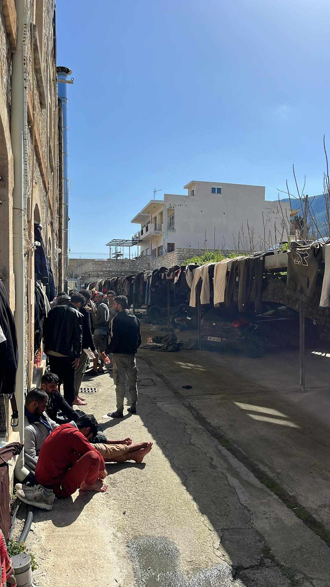 χανιά πάρκινγκ τελωνείο μετανάστες