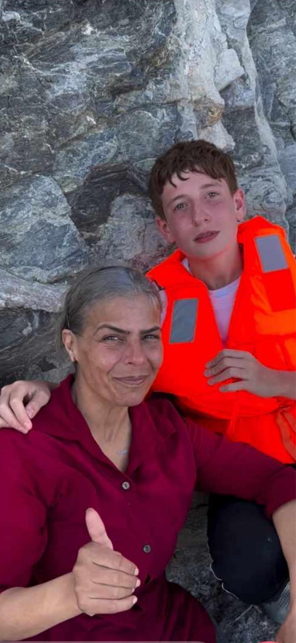 Μετανάστες μητέρα γιος