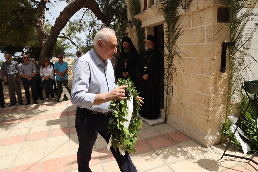 Δήμος Βιάννου: Στο μνημόσυνο για τους 62 Μάρτυρες ο Παύλος Μπαριτάκης