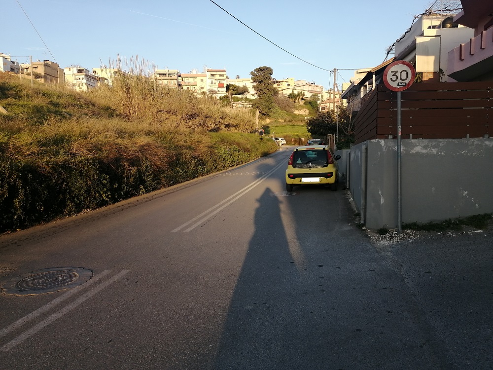 Οδός Ηρακλή πεζοδρόμια