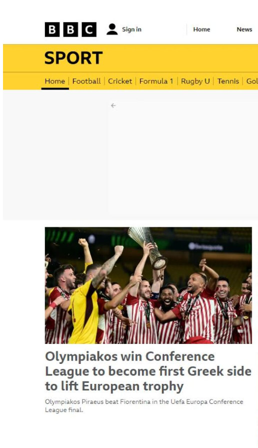  Conference League: Τα διεθνή ΜΜΕ αποθεώνουν τον Ολυμπιακό