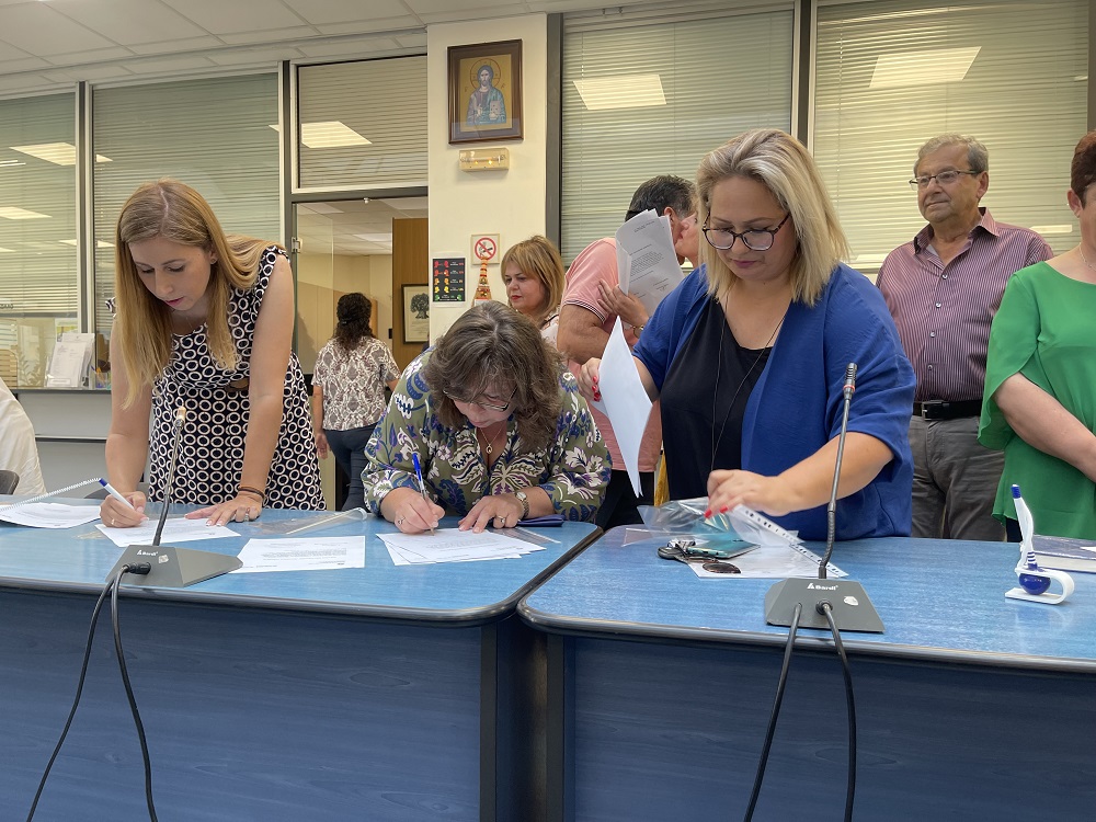 ορκωμοσία υπαλλήλων δήμος Πλατανιά