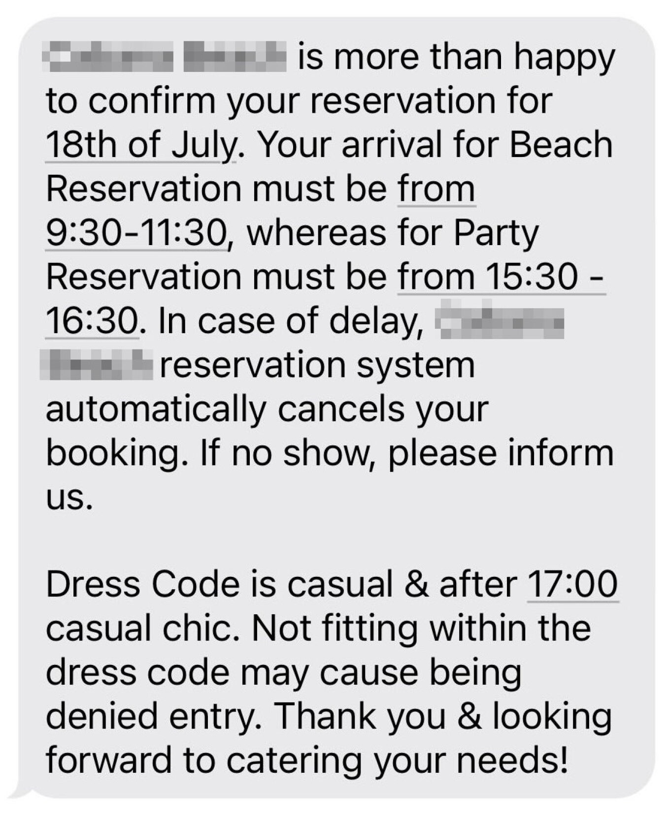 beach bar Χαλκιδική dress code