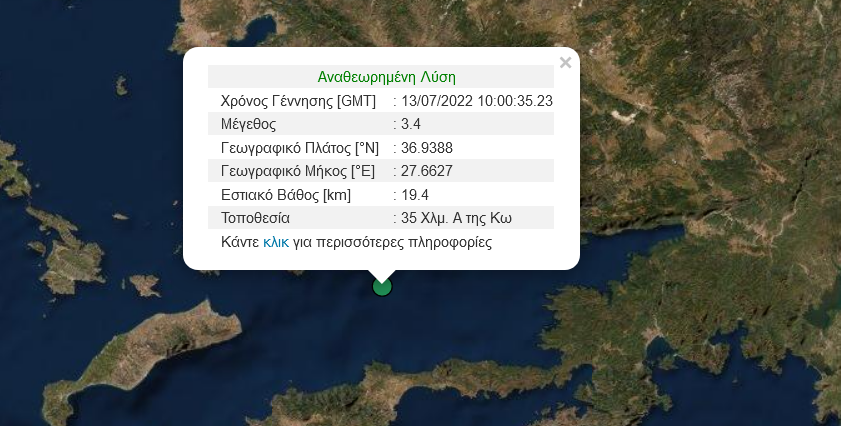 σεισμός, κως