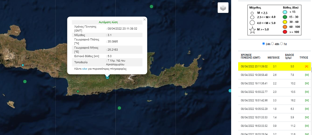 Σεισμός Αρκαλοχώρι