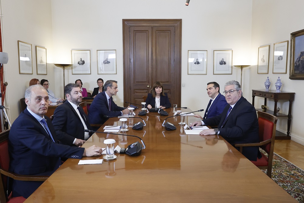 προεδρικό Μέγαρο Πολιτικοί αρχηγοί