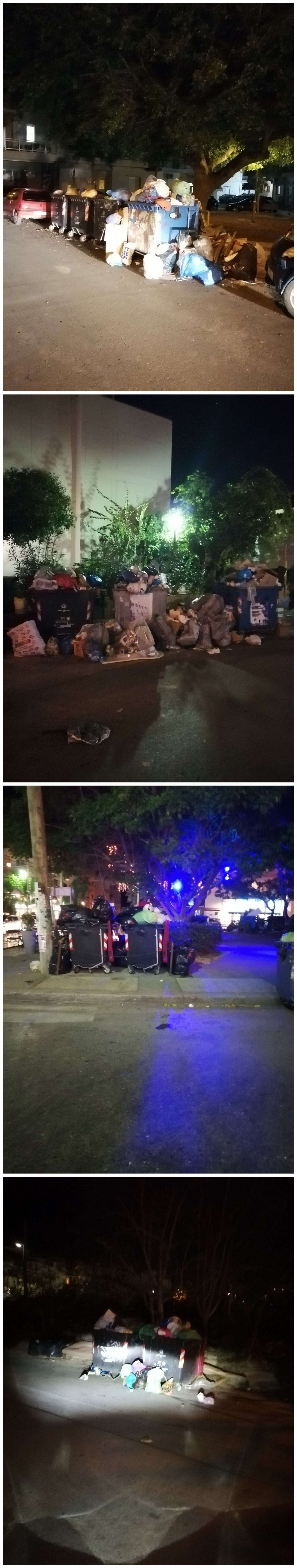 σκουπίδια κάδοι Ηράκλειο Στάδιο Κόρακα