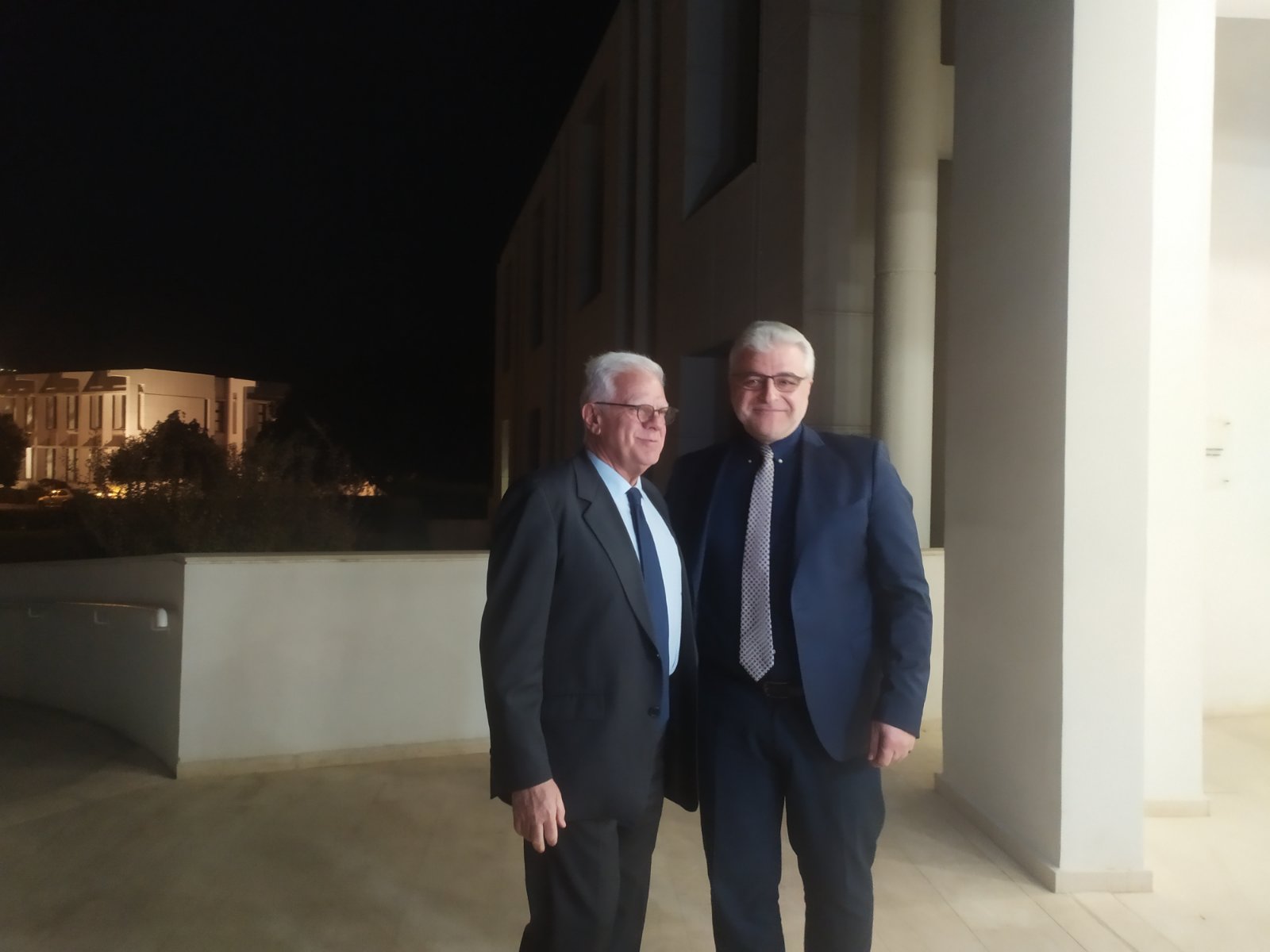 Ο πρόεδρος του ΙΤΕ Νεκτάριος Ταβερναράκης και ο Γ.Γ. του Υπ.Παιδείας, Οδυσσέας Ζώρας