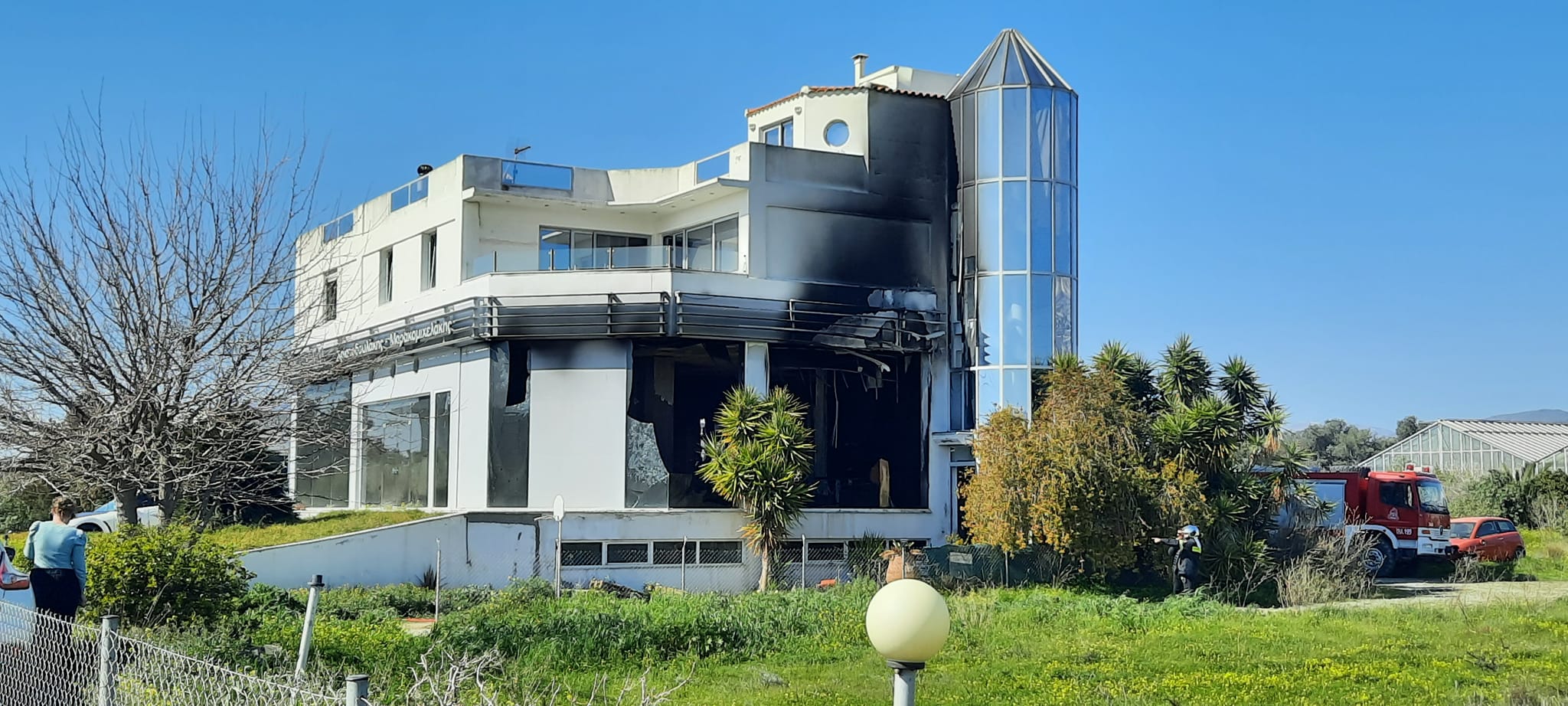 Τυμπάκι Φωτιά Νεκρός