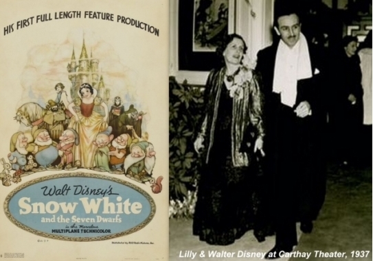 Η πρεμιέρα της πιο γνωστής ταινίας του Walter Disney:Η Χιονάτη και οι επτά νάνοι…