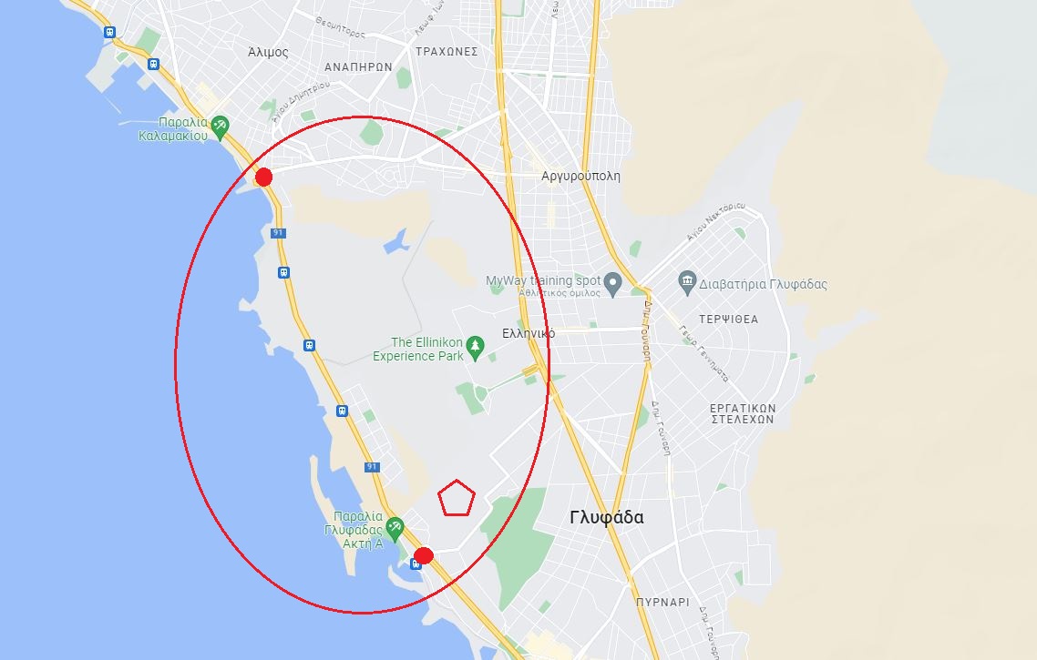 έκρηξη γλυφάδα βόμβα