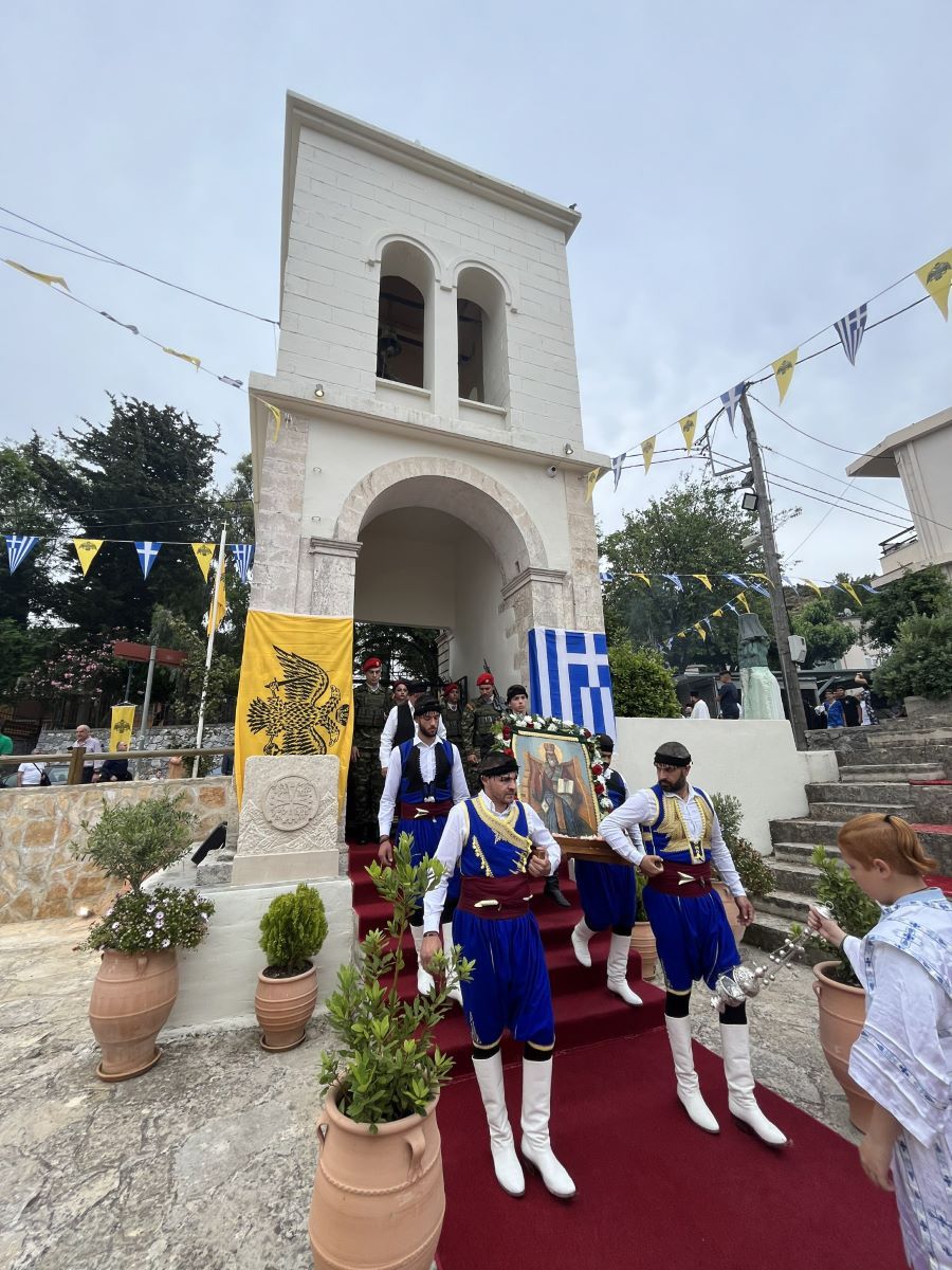  Υποδοχή λειψάνου και εικόνας του Αγίου Επιφανίου στα Μυριοκέφαλα 