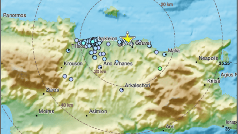 Αισθητός ένας ακόμα σεισμός στην Κρήτη
