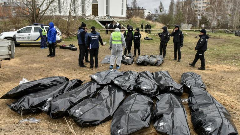 Περί τα 1.150 πτώματα αμάχων έχουν βρεθεί στην περιφέρεια του Κιέβου 