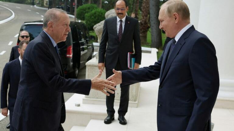 Πούτιν – Ερντογάν: Συνάντηση στο Σότσι με «βαριά» ατζέντα 