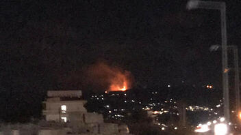 Συναγερμός στην Πυροσβεστική για φωτιά στο Μάραθος - Δείτε βίντεο
