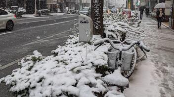 Σπάνια σφοδρή χιονόπτωση πλήττει το Τόκιο, ακυρώθηκαν πτήσεις