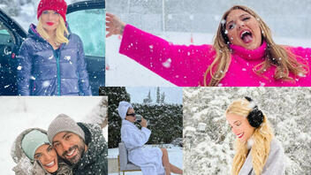  Κακοκαιρία «Ελπίς»: Γέμισε με φωτογραφίες των celebrities και τα χιόνια το Instagram!