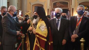 Στην τελετή ενθρόνισης του Αρχιεπισκόπου Κρήτης, ο Σωκράτης Βαρδάκης