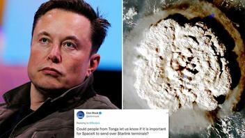 Ο Elon Musk θα αποκαταστήσει το internet της Τόνγκα μετά την έκρηξη του ηφαιστείου 