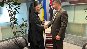 Στην πρεσβεία της Ουκρανίας στην Καμπέρα ο Αρχιεπίσκοπος Αυστραλίας