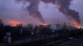 Στρατόπεδο καταστράφηκε ολοσχερώς από ρωσική αεροπορική επιδρομή στο Μικολάιφ 