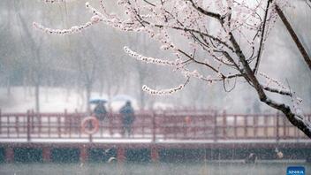 Βροχές και χιόνια στο Πεκίνο