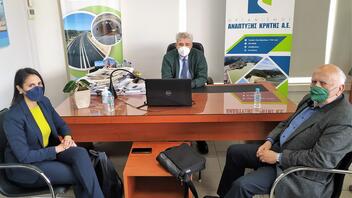 Συνάντηση Παπαδογιάννη με την Διοίκηση του Κέντρου Κοινωνικής Πρόνοιας Περιφέρειας Κρήτης