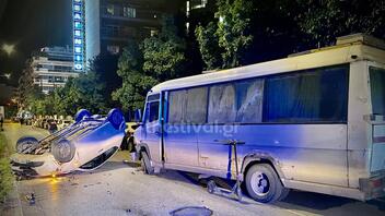Θεσσαλονίκη: Προκάλεσε σοβαρό τροχαίο με κλεμμένο λεωφορείο