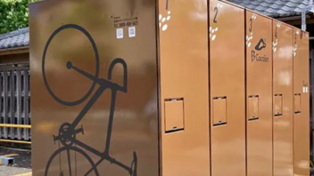 Κάθετα ντουλάπια για παρκάρισμα ποδηλάτου, στην Ιαπωνία!