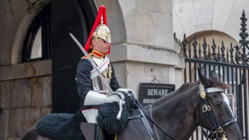 Viral το βίντεο με τον έξαλλο ιππέα της βασιλικής φρουράς 