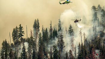 Εκτός ελέγχου η τεράστια πυρκαγιά στο πάρκο Γιοσέμιτι στην Καλιφόρνια
