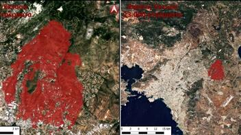 Ντράφι: Τεράστια η καταστροφή - καμένα 23.000 στρέμματα, σύμφωνα με το ΙΤΕ