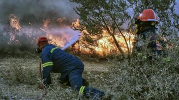 Σε εξέλιξη βρίσκεται η φωτιά που ξέσπασε σε δασική έκταση βορειοδυτικά της Λευκάδας