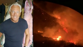 Ιταλία: Πυρκαγιά στο μικρό νησί Παντελερία – Ο Τζόρτζιο Αρμάνι χρειάστηκε να απομακρυνθεί από τη βίλα του