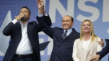 Ιταλία: Συνάντηση Μπερλουσκόνι, Μελόνι και Σαλβίνι για τον σχηματισμό της νέας κυβέρνησης