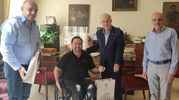 Συνάντηση Λαμπρινού με τον Πρόεδρο της Ελληνικής Παραολυμπιακής Επιτροπής