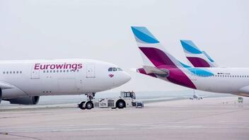 Eurowings: Περίπου οι μισές πτήσεις ακυρώνονται λόγω απεργίας των πιλότων της