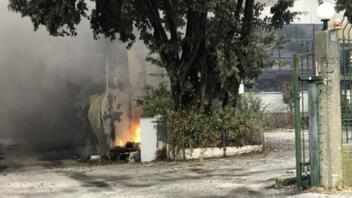 Καβάλα: Φωτιά κατέστρεψε ολοσχερώς αποθήκη με πλαστικά