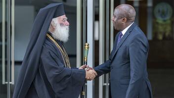 Συνάντηση του Πατριάρχη Αλεξάνδρειας με τον πρωθυπουργό της Ρουάντας
