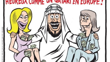 Καυστικό σκίτσο στο Charlie Hebdo για το Qatargate 