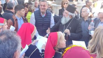 Τα... άκουσαν μαζί ο Αρχιεπίσκοπος Κρήτης και ο βουλευτής