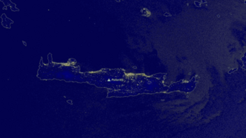 Η Χριστουγεννιάτικη Κρήτη όπως την κατέγραψε δορυφόρος της NASA