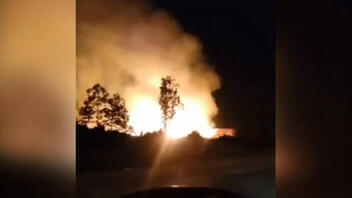 Βίντεο – Φωτιά στα Ψαχνά Ευβοίας: Καίει ανεξέλεγκτη σε υδροβιότοπο